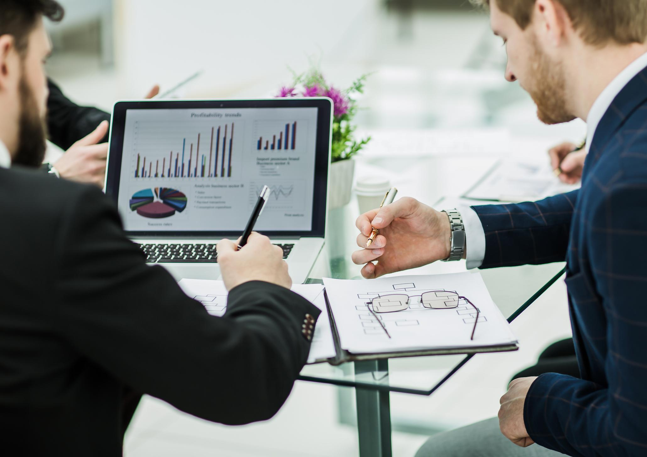 Clean desk workspace used for financial planning
